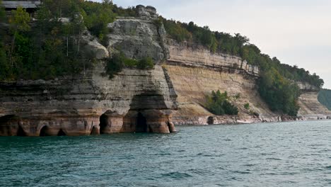 Pictured-Rocks-National-Lakeshore-Miner's-Castle-view-from-tourboat