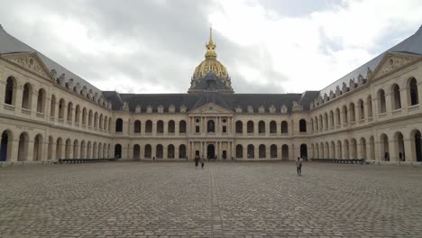 Courtyard-of-Les-Invalides-with-Visitors-Walking-Around