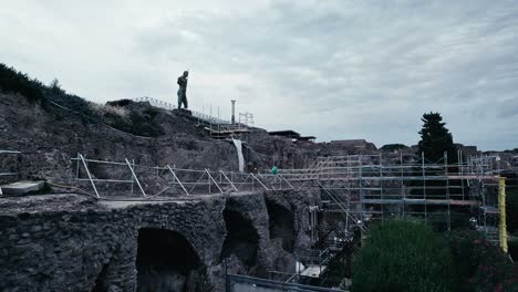 Restaurierungsarbeiten-An-Den-Ruinen-Von-Pompeji
