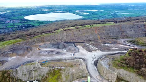 Quarry-mining-with-Cheddar-reservoir-in-background
