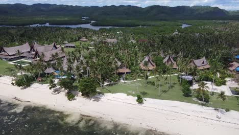 Luxurious-beach-Resort-with-traditional-style-villa-in-tropical-Siargao-island