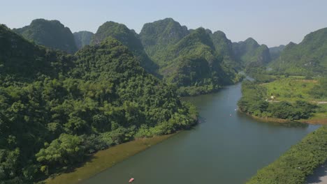 Drone-4k,-Vista-Aérea-En-El-Sudeste-Asiático,-Naturaleza-Vietnam