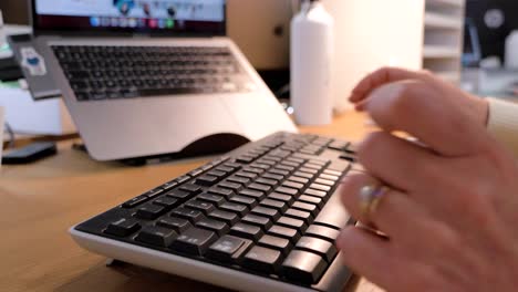 Typing-on-Keyboard-in-Modern-Office-Setup