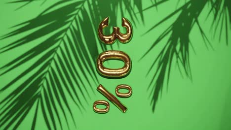 vertical-of-30%-discount-sale-on-green-background-with-palm-tree-gentle-breeze,-holiday-summer-sale-concept-special-price-offers-online-store-e-commerce