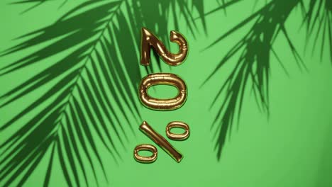 vertical-of-20%-discount-sale-on-green-background-with-palm-tree-gentle-breeze,-holiday-summer-sale-concept-special-price-offers-online-store-e-commerce
