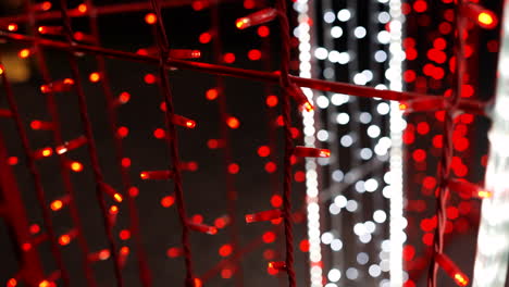 Bokeh-Lights-with-Red-Grid-Pattern