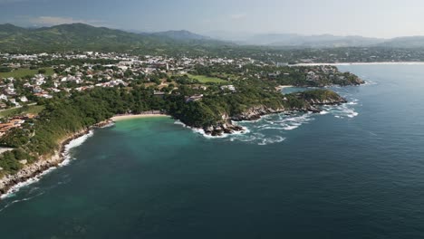Puerto-Escondido-Oaxaca-Mexiko-Luftaufnahmen-Von-Drohnen