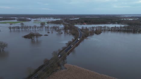 Inundaciones-En-El-Estado-Alemán-De-Baja-Sajonia-En-El-Río-Ems