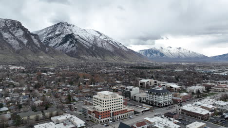 Provo-utah-drone-shot-aerial-of-downtown