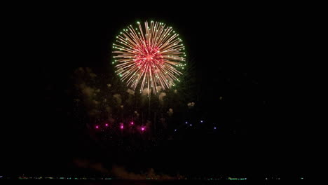 Large-number-of-photos-of-fireworks-during-New-Year's-Eve-being-shot-on-the-coast