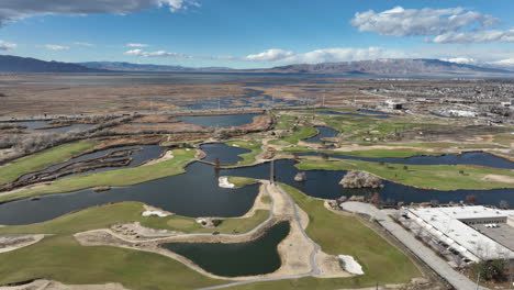 Luftaufnahmen-Aus-Utah-Provo-–-Golfclub-Timpanogos