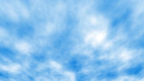 Animation-Sich-Schnell-Bewegender-Wolken-Am-Blauen-Himmel