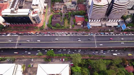 Aerial-drone-stock-footage-Nairobi-expressway-westlands