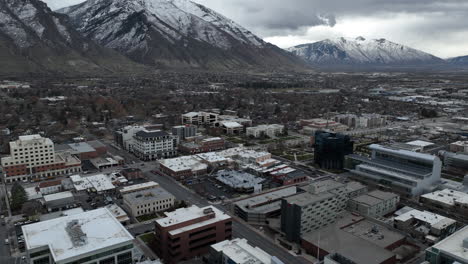 Utah-city-of-Provo-Aerial-drone-shot