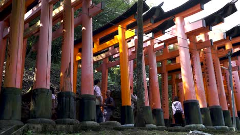 Fushimi-Inari-taisha-Mil-Puertas-Torii-Santuario-Sintoísta-Atracción-Turística-De-Japón