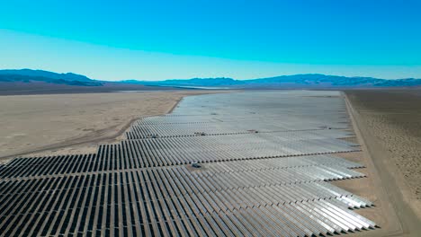 An-expansive-solar-farm-on-a-dry-lakebed-outside-of-Las-Vegas,-Nevada