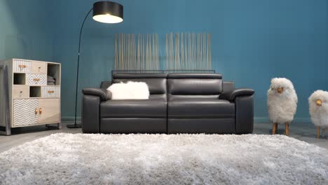 Slow-revealing-shot-of-a-modern-living-room-with-furniture-and-sheep