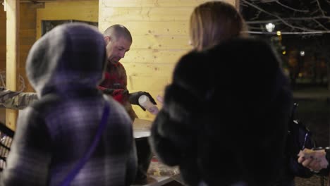 Romanian-Man-Cooking-And-Selling-Food-At-Night