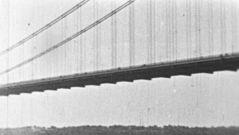 George-Washington-Brücke-über-Den-Hudson-River,-New-York,-Vintage-Aufnahmen-Aus-Den-1930er-Jahren