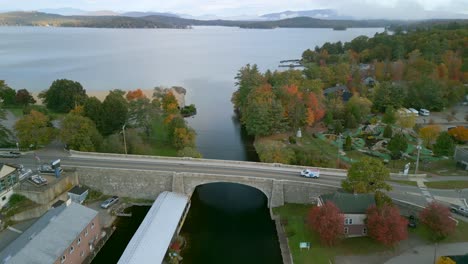 Aerial-drone-view-of-Weirs-Beach-and-Lake-Winnipesaukee