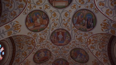 Chapelle-Saint-Léon-IX-with-a-very-painted-ceilings-in-Eguisheim