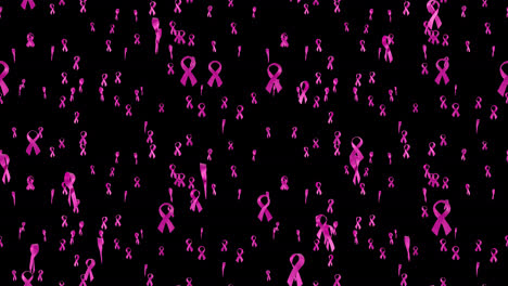Brustkrebs-Symbolschleifenkachel,-Die-Mit-Alpha-Fällt