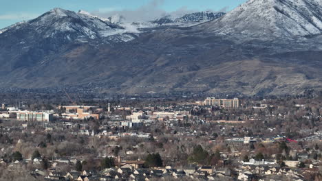 Luftaufnahme-Des-Stadtbildes-Von-Provo,-Utah