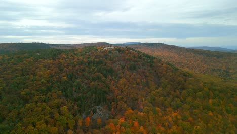 aerial-drone-view-of-mount-major-in-new-hampshire