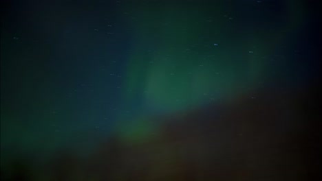 Fast-Motion-Aurora-Borealis-Sky-Landscape-Northern-Lights-Astronomical-Solar-Wind-from-Train