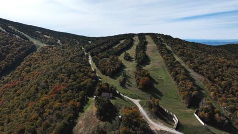 Mountain-Resort-With-Forest-In-Fall-Foliage