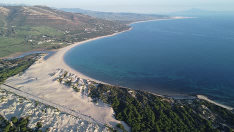 beautiful-dune-of-valdevaqueros,-nice-bay-near-tarifa