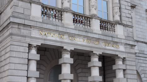 Entrance-To-The-National-Gallery-Of-Ireland-In-Dublin