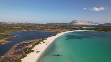 Drone-flight-over-Impostu-beach-in-Sardinia
