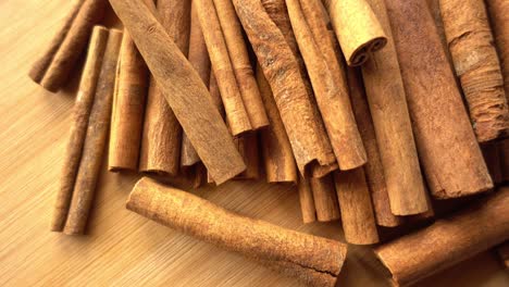 Cinnamon-Sticks-Rotate-As-a-Background-Cinnamon-Closeup-Spices-with-Cinnamon