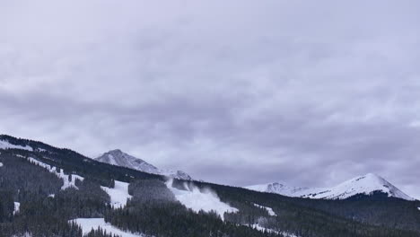Snow-making-Half-Pipe-Big-Air-Jump-ski-snowboard-gondola-ski-lift-aerial-drone-cinematic-Copper-Mountain-base-Colorado-Winter-December-Christmas-Ski-runs-trails-landscape-Rocky-Mountain-opening-reveal