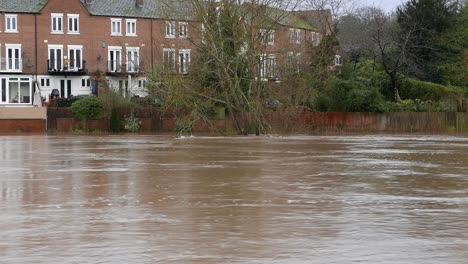 Der-Fluss-Severn-Bei-Bewdley-überschwemmt
