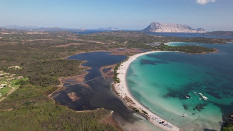 Drone-flight-over-Impostu-beach-in-Sardinia