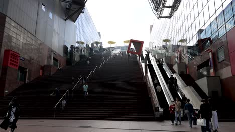 The-Grand-Staircase-Located-In-The-West-End-Of-Kyoto-Station