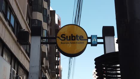 Latin-American-Subway-Entrance-Logo,-Public-Transportation,-Metro-Graphic-Design