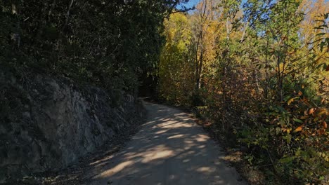 Walking-path-in-the-mountain,-Arbúcies,-Girona