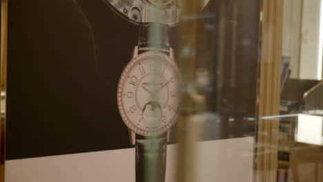 Signs-of-Jaeger-Le-Coultre-luxury-watch-boutique,-motion-view