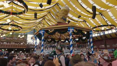 People-Drinking-Beer-at-Traditional-Beer-Tent-in-Oktoberfest