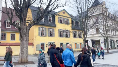 Famous-Schiller-House-in-Weimar-City-during-Cold-Winter-Season