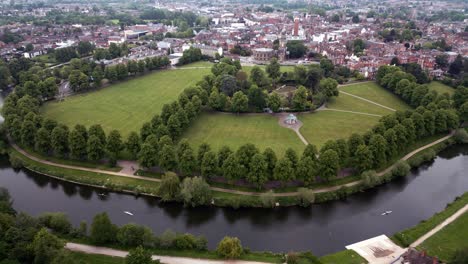 Shrewsbury-Park-River-Severn-Luftaufnahme