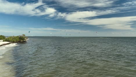 Droning-towards-kitesurfer-in-St-Petersburg-Florida