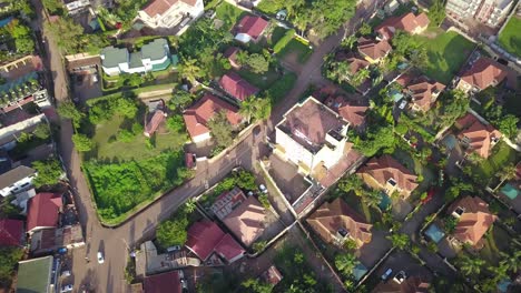 Residential-Houses-And-Streets-In-Township-Of-Bukasa,-Kampala,-Uganda
