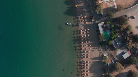 Aerial-shot-over-Lindos-beach
