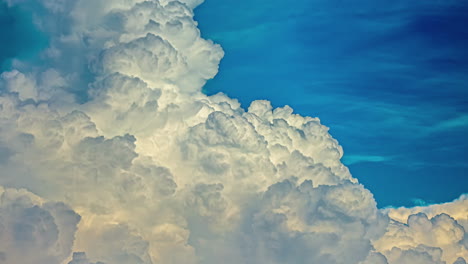 Billowing-clouds-forming-in-the-sky-with-dynamic-motion---time-lapse