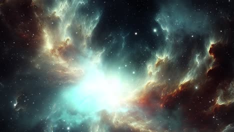 Volando-En-La-Nebulosa-De-Orión-En-El-Universo-Infinito