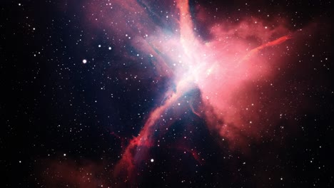 Gas-De-La-Nebulosa-Naranja-En-El-Universo-Infinito